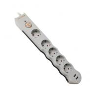 TUNÇMATİK Powersurge 1050 Joule TSK5015 5'li 2 USB'li Akım Korumalı Priz